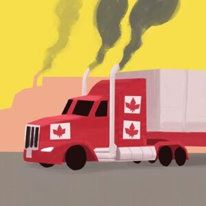 Protest Trucker in Kanada