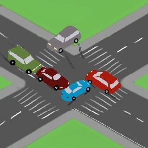 Kollision von 5 Autos auf Kreuzung in Reichersberg (OÖ) - LKW-News aktuell und informativ 1