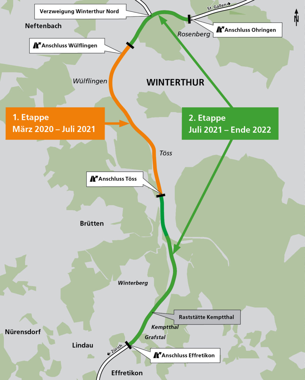 A1 Effretikon – Winterthur-Ohringen: Ende im Dezember 2022 in Sicht - LKW-News aktuell und informativ 1