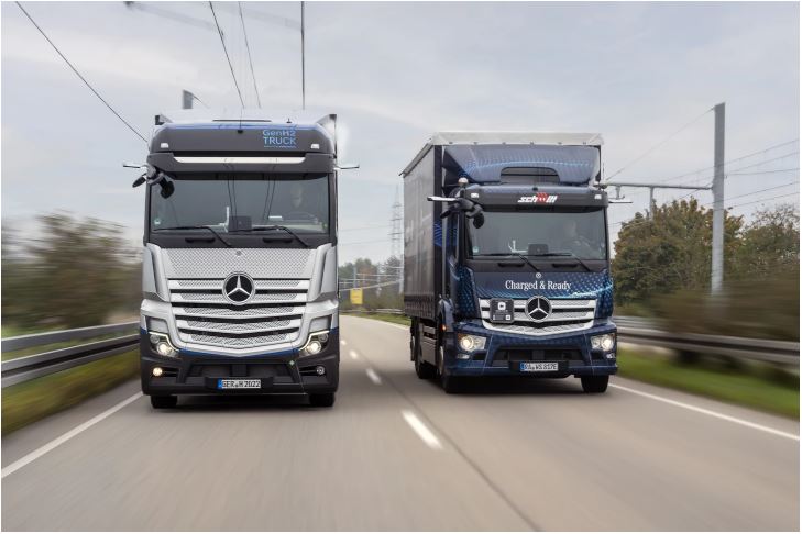 Daimler Truck und Linde beenden Diskussion: Doppelstrategie mit wasserstoff  und elektrisch betriebenen LKW im Visier - LKW-News aktuell und informativ 1