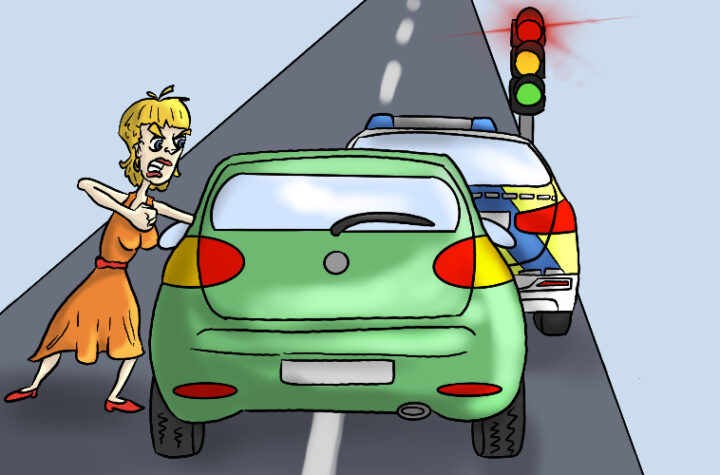 BPOL NRW: Junge Frau steigt an Ampel aus Auto aus und schlägt auf Freund ein - Streifenwagen der Bundespolizei direkt daneben￼ - LKW-News aktuell und informativ