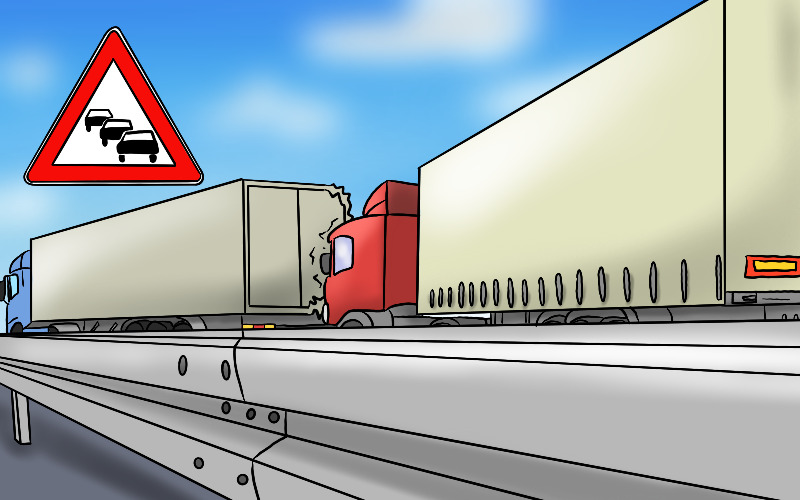POL-UL: (ES) Kirchheim/A8 - Stauende übersehenAm Donnerstag krachte auf der A8 ein Lastwagen auf einen stehenden Laster. - LKW-News aktuell und informativ