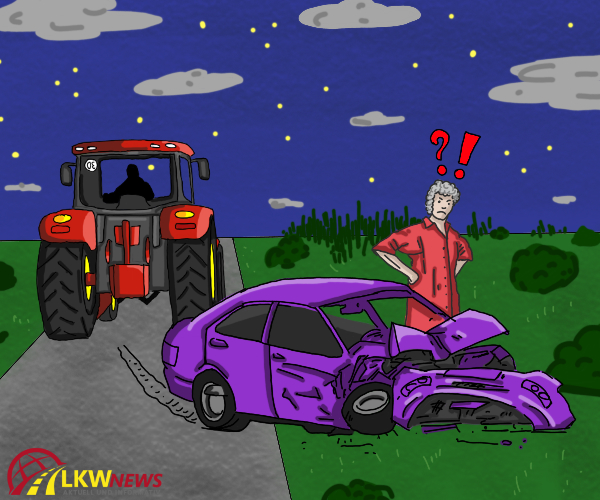 Oberndorf am Neckar, Lkr. Rottweil; Auto streift Traktor - LKW-News aktuell und informativ