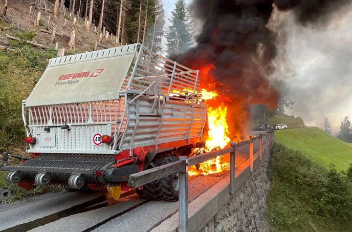 Schiers: Landwirtschaftliches Fahrzeug ausgebrannt - LKW-News aktuell und informativ