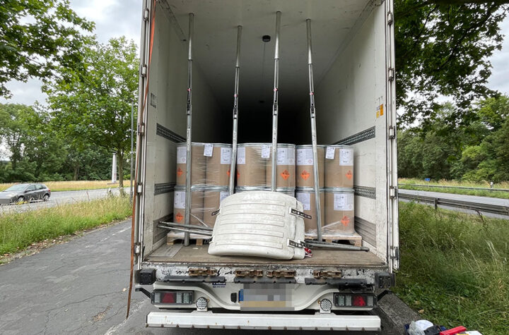 Zehn Tonnen Sprengstoff ungesichter auf Gefahrenguttransport - Fahrer unter Drogeneinfluss - LKW-News aktuell und informativ