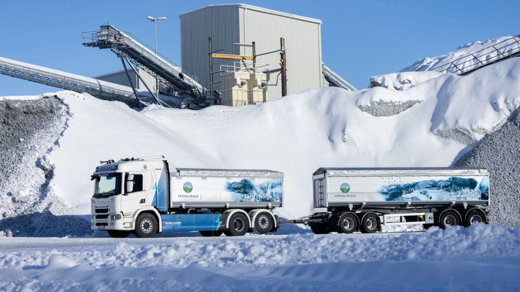Scania liefert 66-Tonnen-Elektro-Lkw an Verdalskalk AS in Norwegen - LKW-News aktuell und informativ