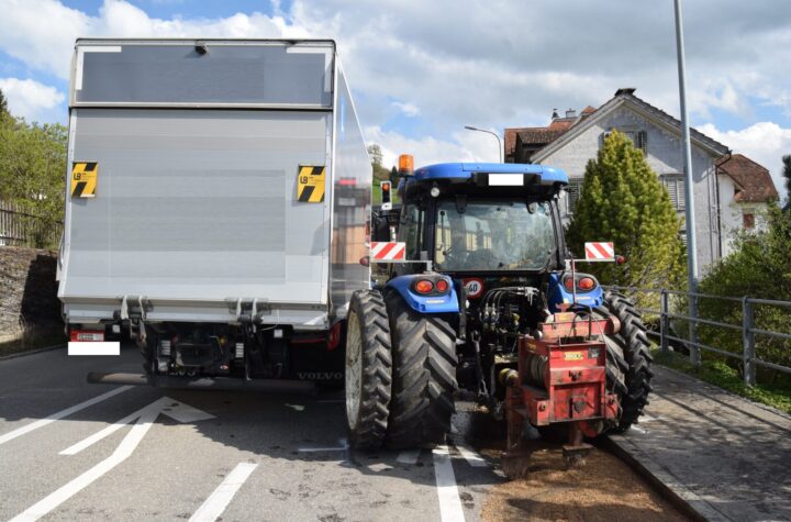 Herisau: Traktor kollidiert mit Lastwagen - LKW-News aktuell und informativ