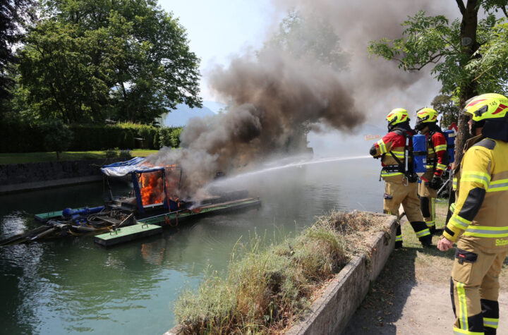 Zug: Flammen und Rauch auf der Lorze - LKW-News aktuell und informativ
