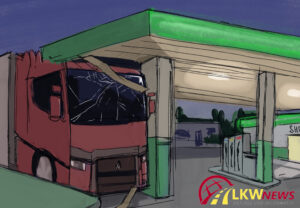 Mannheim: LKW bleibt an Überdachung hängen - LKW-News aktuell und informativ