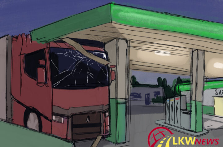 Mannheim: LKW bleibt an Überdachung hängen - LKW-News aktuell und informativ