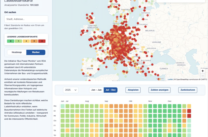 RDA-Projekt soll Lade- und Infrastrukturbedarf von elektrisch betriebenen Reisebussen ermitteln - LKW-News aktuell und informativ